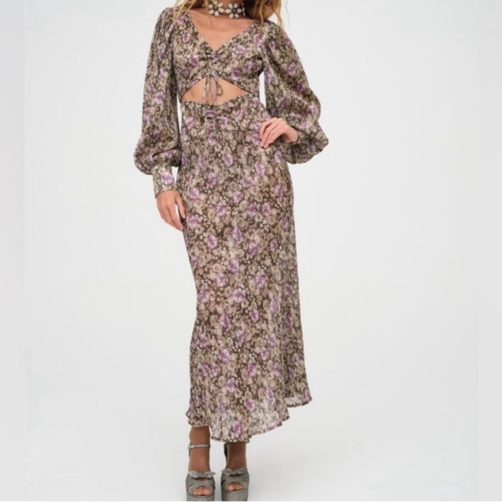 For Love and Lemons Wynne Maxi Dress Size Medium